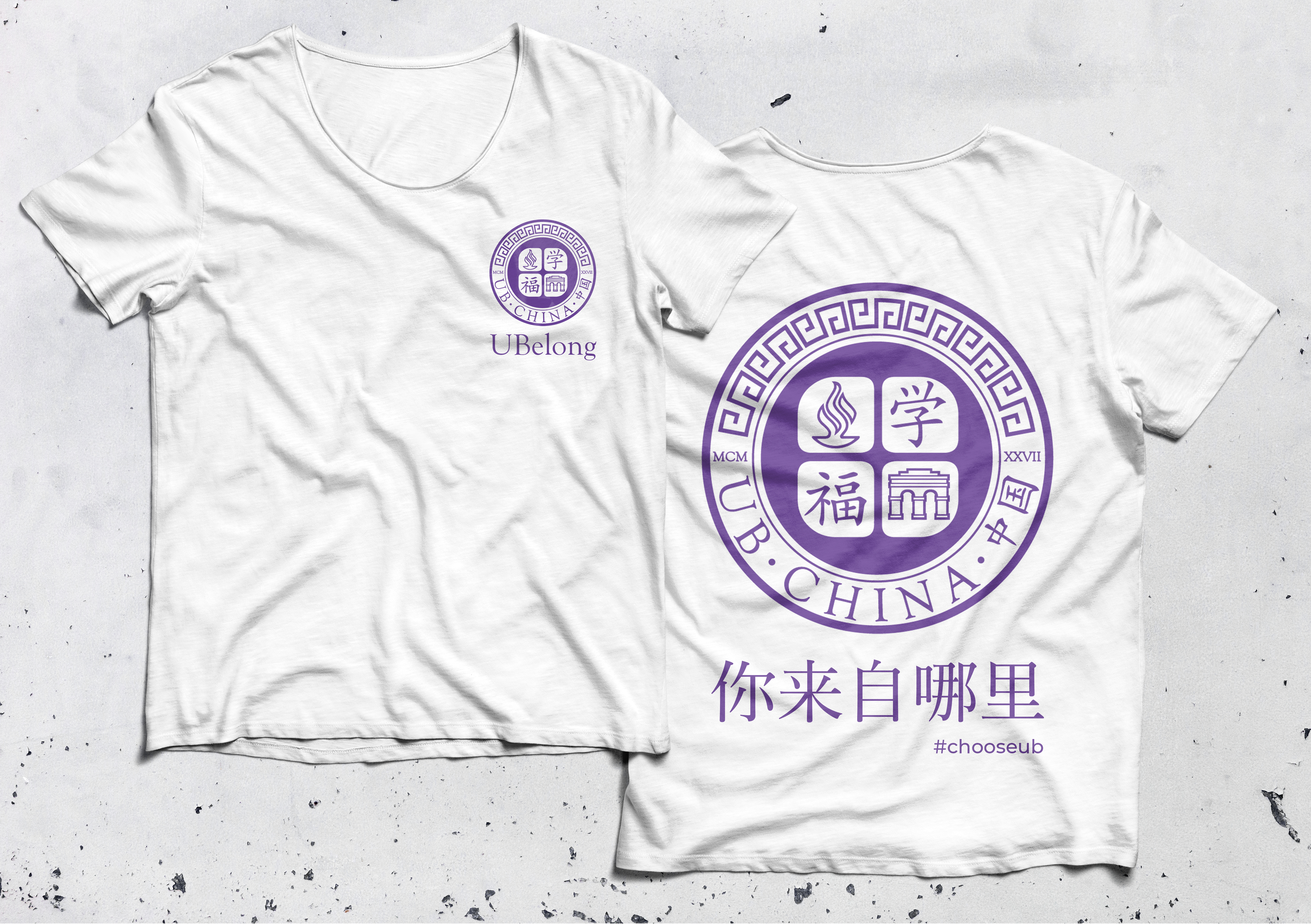 T-Shirt-White-Purple