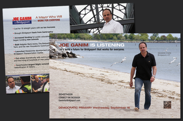 political campaign walking field literature Joe Ganim